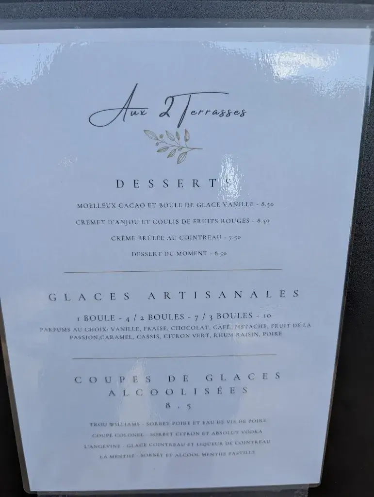 Menu_Aux 2 terrasses proche d'Angers_Aubance_image_1