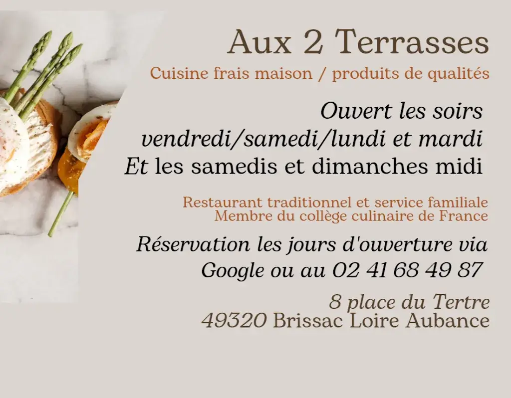 Menu_Aux 2 terrasses proche d'Angers_Aubance_image_4