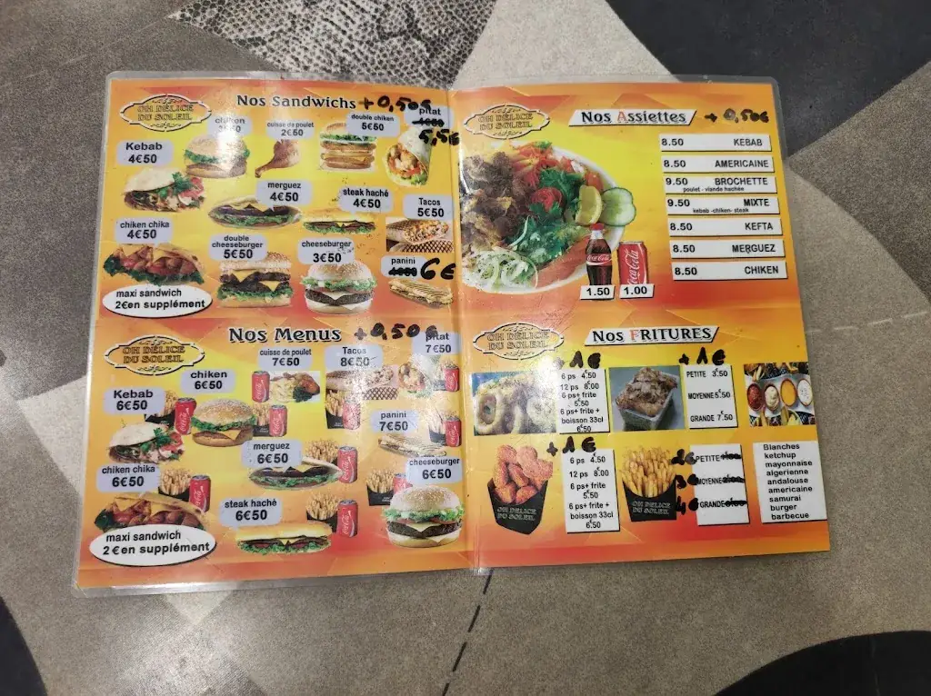 Menu_Oh Delices Du Soleil_Bonnétable_image_3