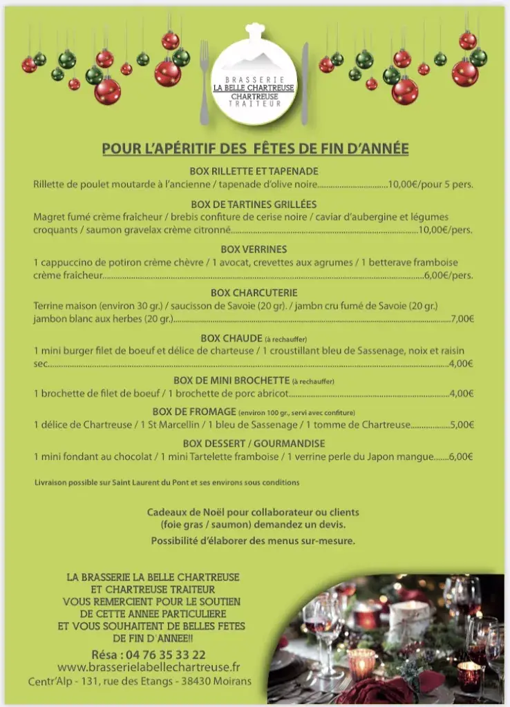 Menu_Brasserie la belle chartreuse_Moirans_image_1