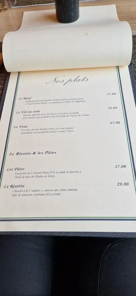 Menu_Restaurant des Pléiades_Blonay_immagine_2
