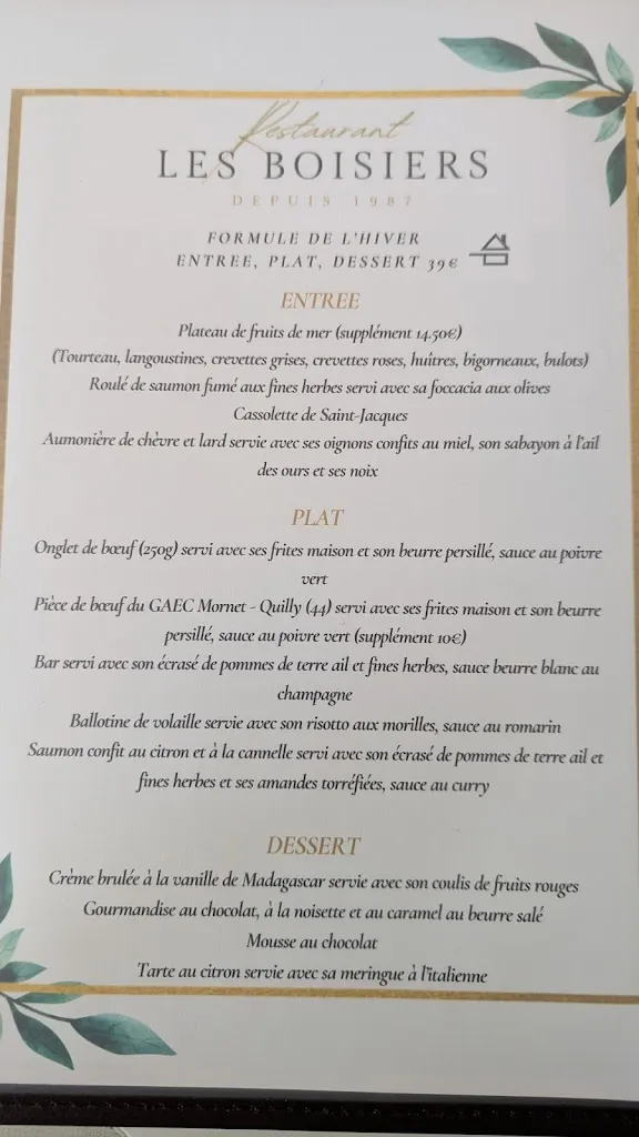 Menu_Restaurant les Boisiers_Blain_image_2