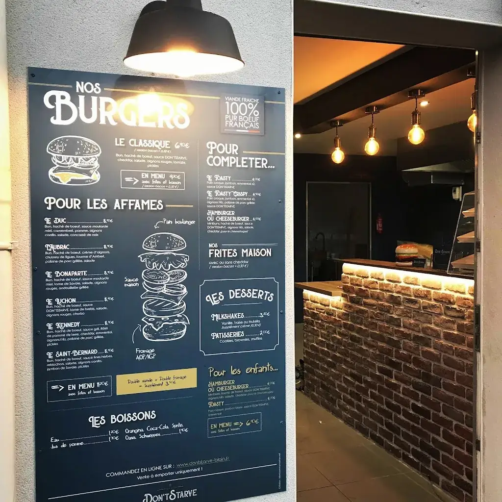 Menu_Don'tStarve Blain Burgers frais et Maison_Blain_image_4