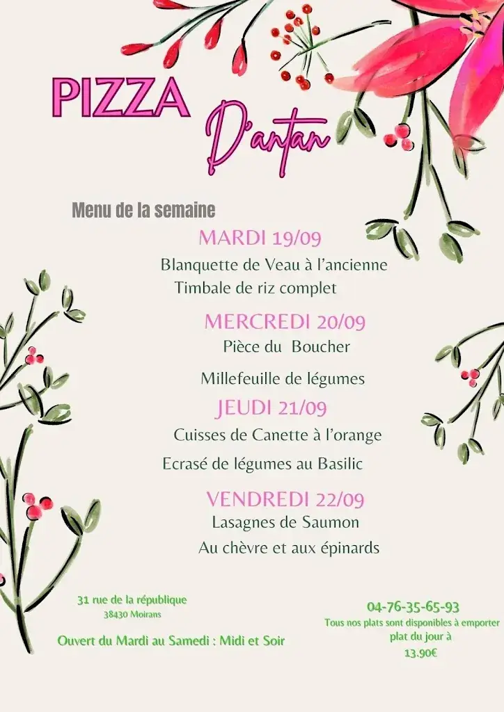 Menu_Pizza D'Antan_Moirans_immagine_3