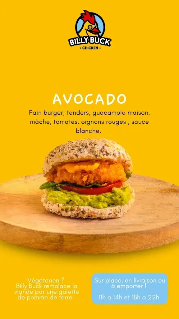 Menu_BILLY BUCK CHICKEN LA MONTAGNE_Montagne_image_1