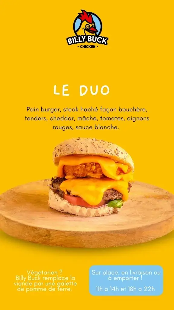 Menu_BILLY BUCK CHICKEN LA MONTAGNE_Montagne_image_4