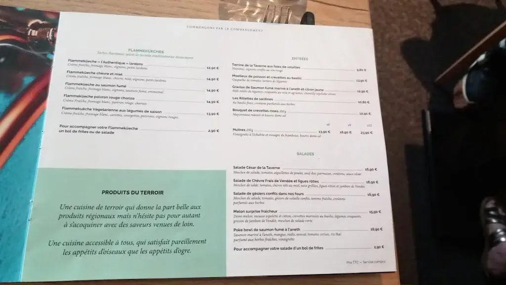 Menu_La Taverne - Table de caractère - Montaigu_Montaigu-Vendée_immagine_1