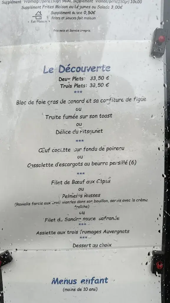 Menu_Auberge Le Pitsounet_Mont-Dore_image_4