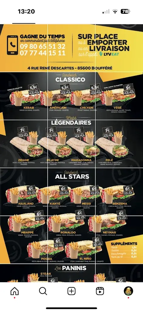 Menu_Smiley Kebab & tacos_Boufféré_image_2