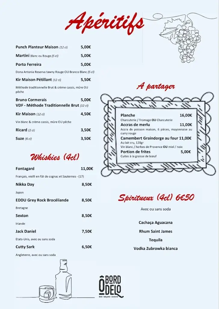 Menu_O Bord Delo_Montaigu-Vendée_immagine_2