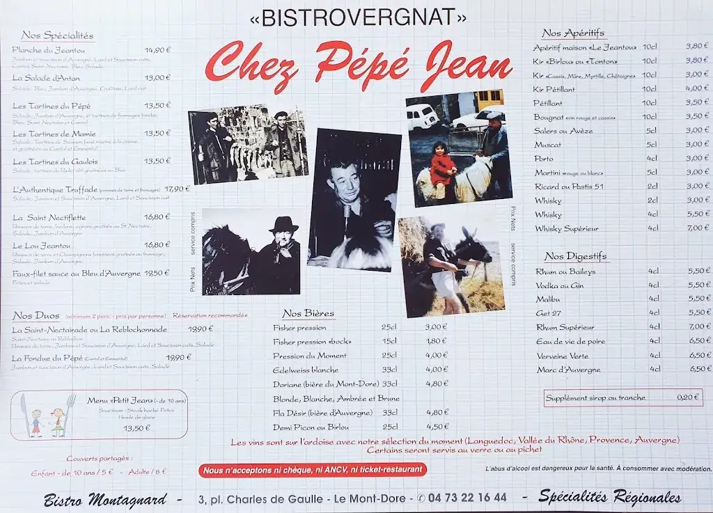 Menü_Bistrovergnat - Chez Pépé Jean_Mont-Dore_Bild_2