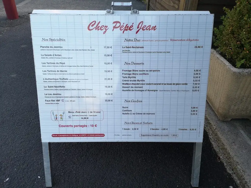 Menü_Bistrovergnat - Chez Pépé Jean_Mont-Dore_Bild_3