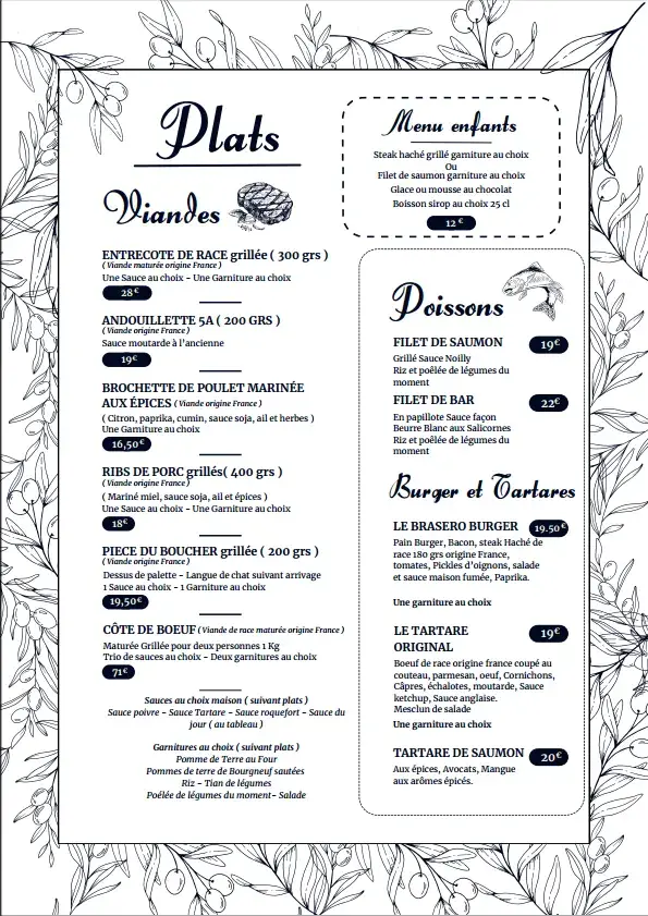 Menu_RESTAURANT LE BRASERÔ_Villeneuve-en-Retz_image_2