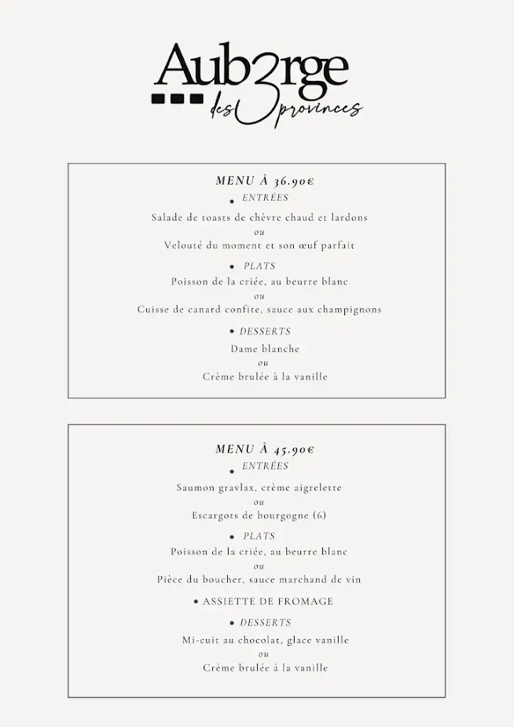 Menu_Auberge des 3 Provinces_Sèvremoine_image_3