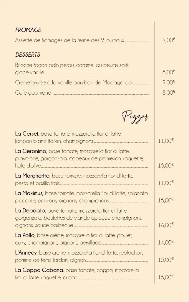 Menu_Le Kervegon - Restaurant Bouguenais_Bouguenais_image_2