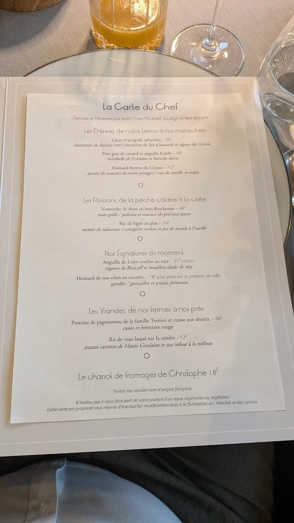 Menu_Restaurant L'Atlantide 1874 - Maison Guého_Nantes_image_1