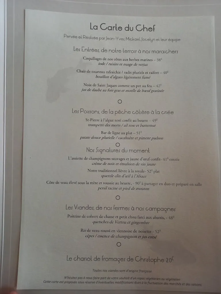 Menu_Restaurant L'Atlantide 1874 - Maison Guého_Nantes_image_2