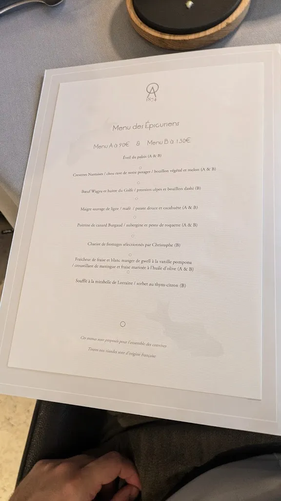 Menu_Restaurant L'Atlantide 1874 - Maison Guého_Nantes_image_3