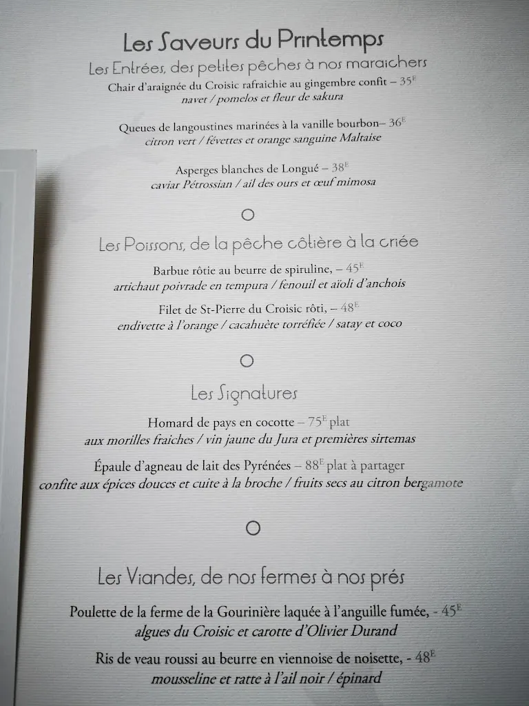 Menu_Restaurant L'Atlantide 1874 - Maison Guého_Nantes_image_4