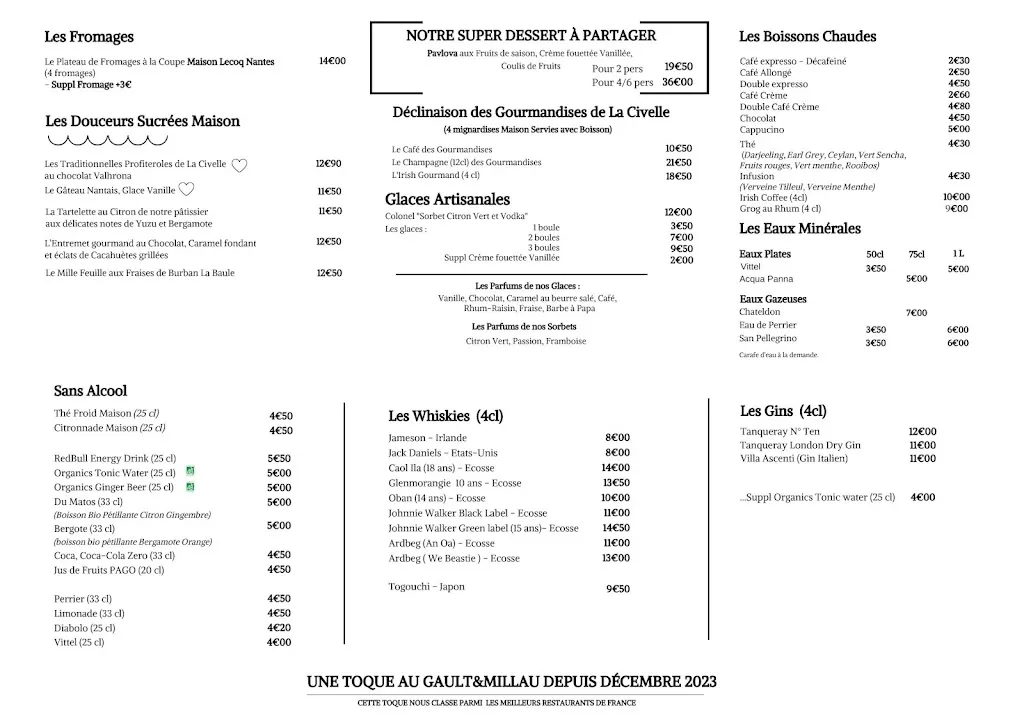 Menu_Restaurant La Civelle_Rezé_immagine_4
