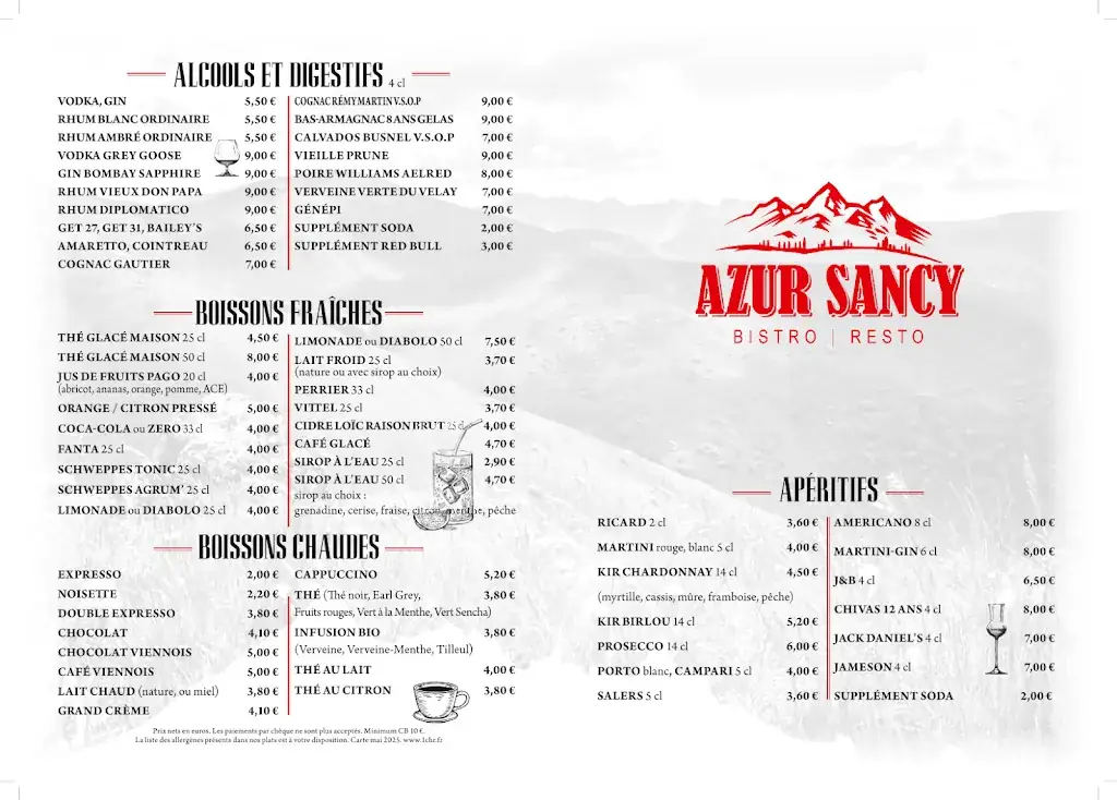 Menu_Brasserie Azur Sancy_Mont-Dore_image_1