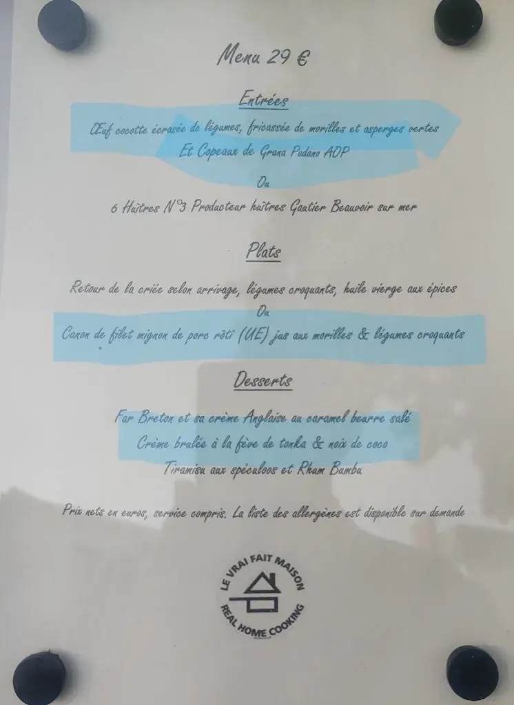 Menu_Ô P'ti Bistrot - Restaurant_Chantonnay_image_1