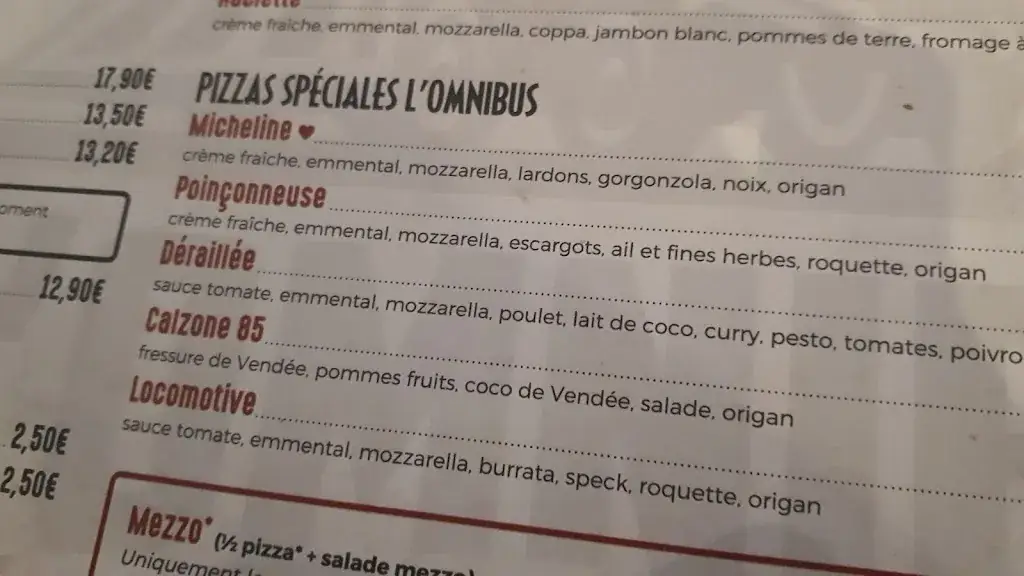 Menu_L'Omnibus Bar-restaurant-pizzeria_Chantonnay_immagine_3