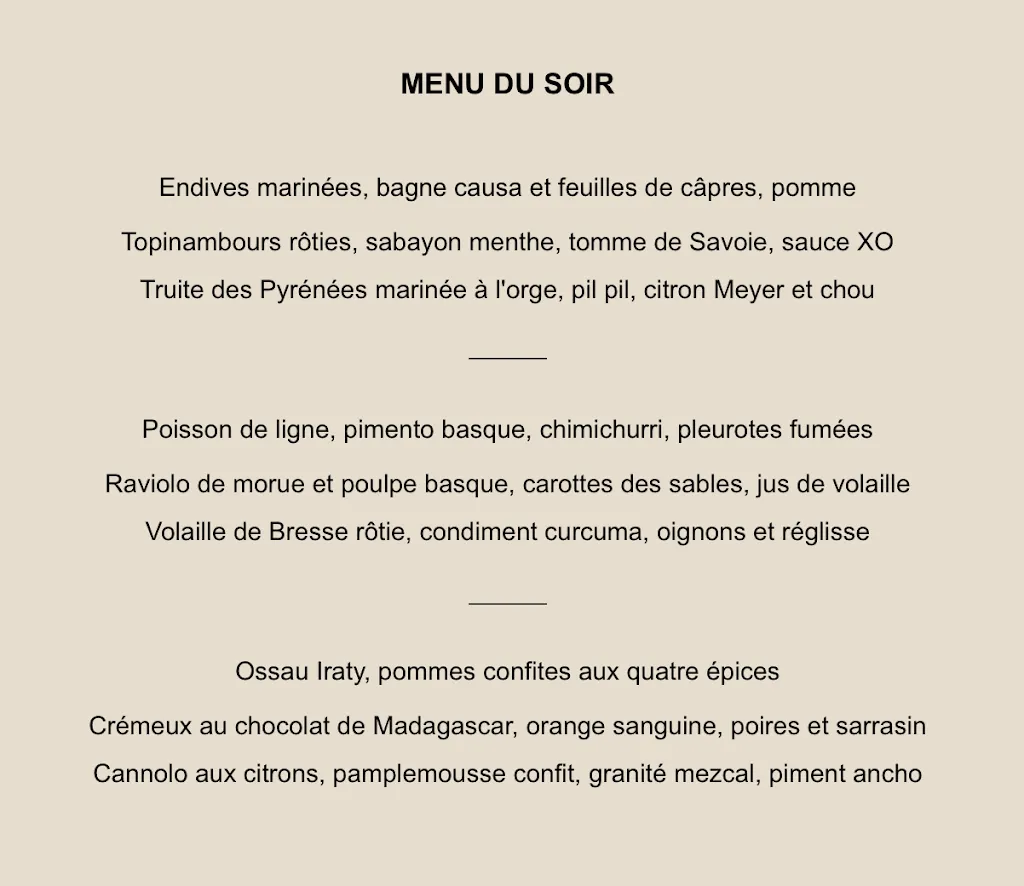 Menu_Brion Restaurant_Paris_image_2
