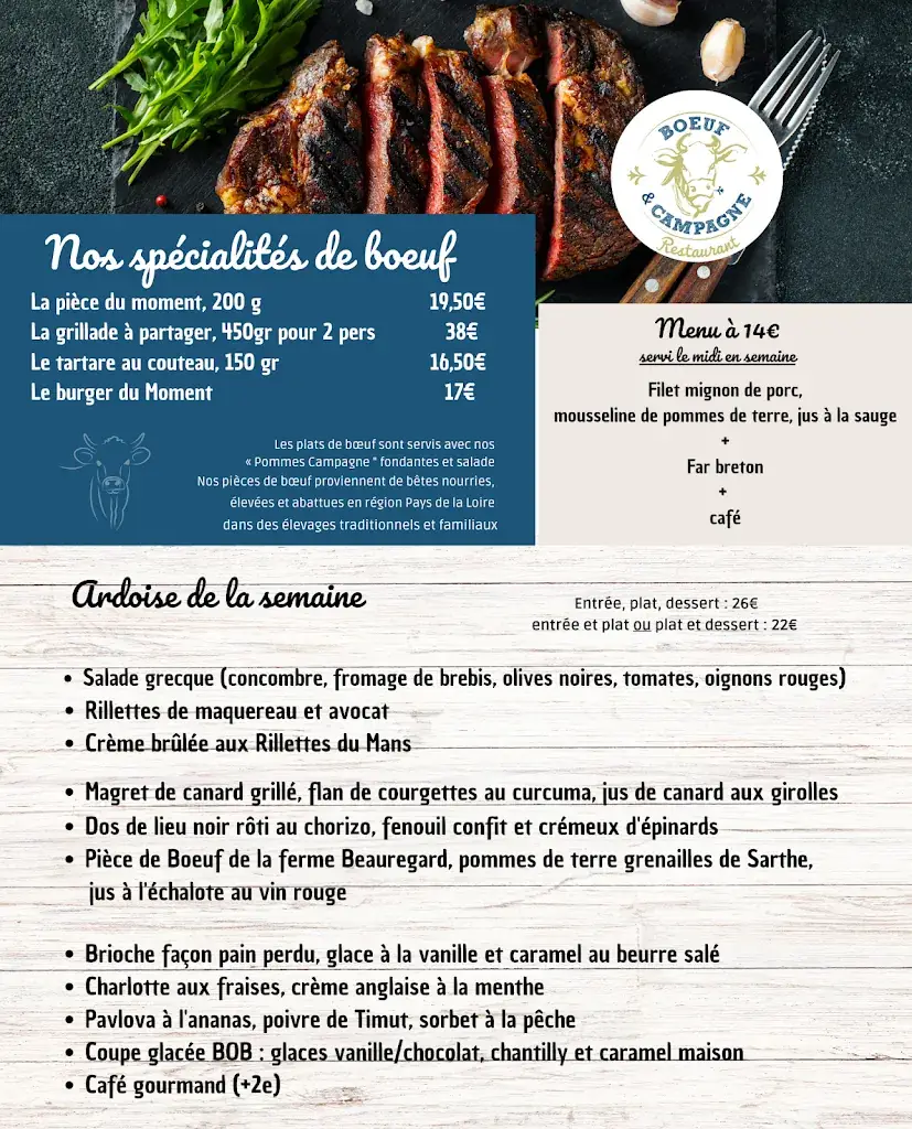 Menu_Restaurant Bœuf & Campagne_Brûlon_image_1