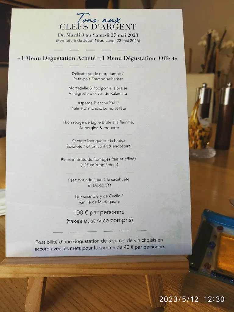 Menu_Les Clefs d'Argent_Mont-de-Marsan_image_3