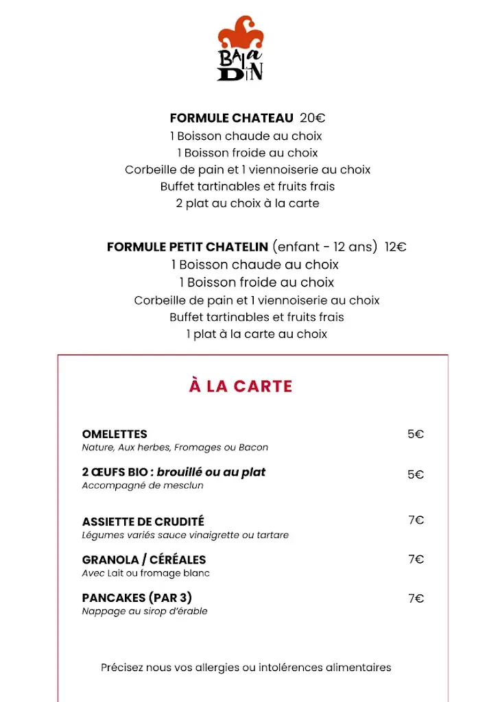 Menu_Le p’tit resto du Château - Baladin_Candes-Saint-Martin_image_1