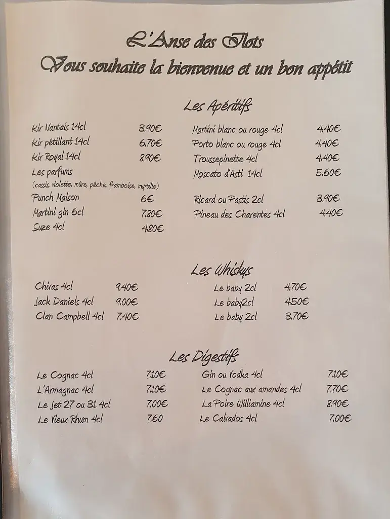 Menu_L'Anse Des Ilots_Bretignolles-sur-Mer_immagine_2