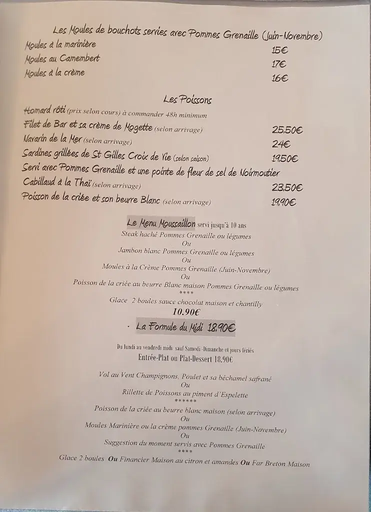 Menu_L'Anse Des Ilots_Bretignolles-sur-Mer_immagine_3