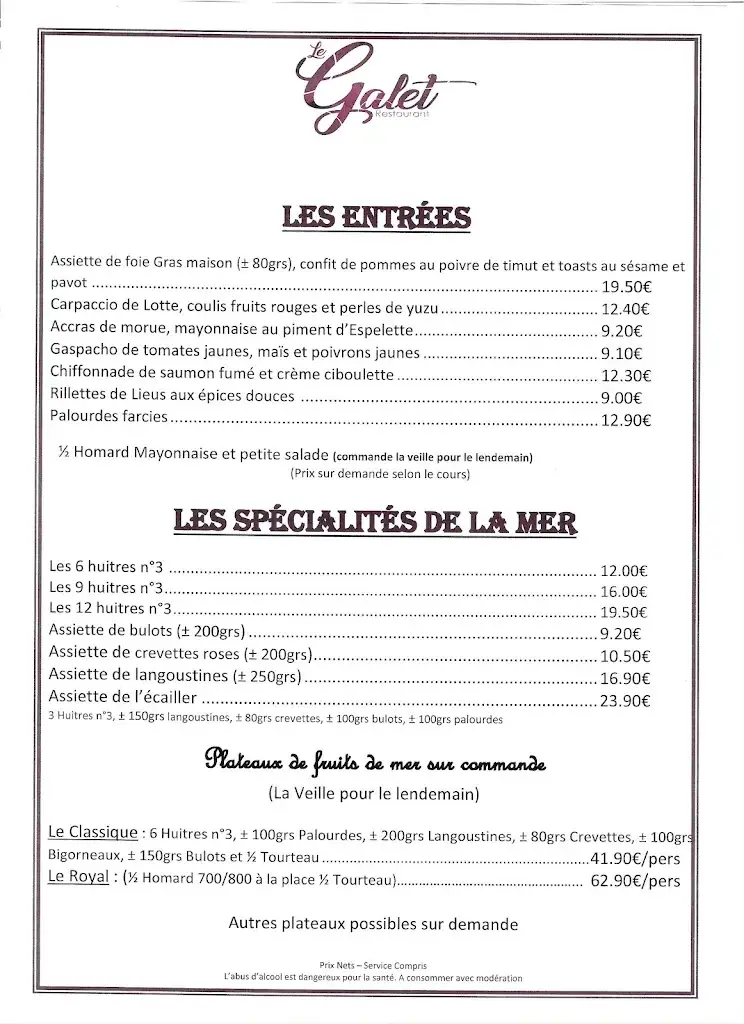 Menu_Le Galet_Bretignolles-sur-Mer_image_2