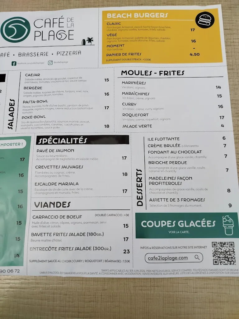 Menu_Café de la Plage_Bretignolles-sur-Mer_image_3