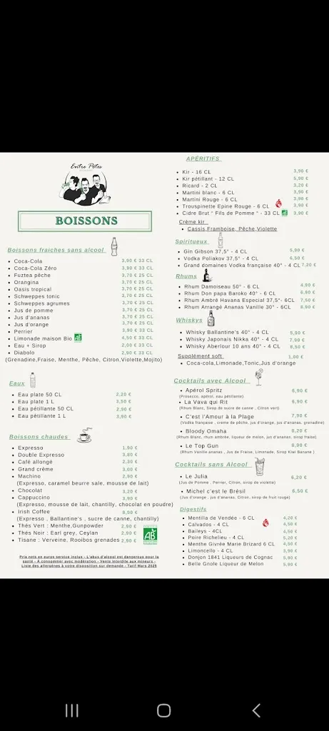 Menu_Restaurant Entre Potes_Bretignolles-sur-Mer_image_2