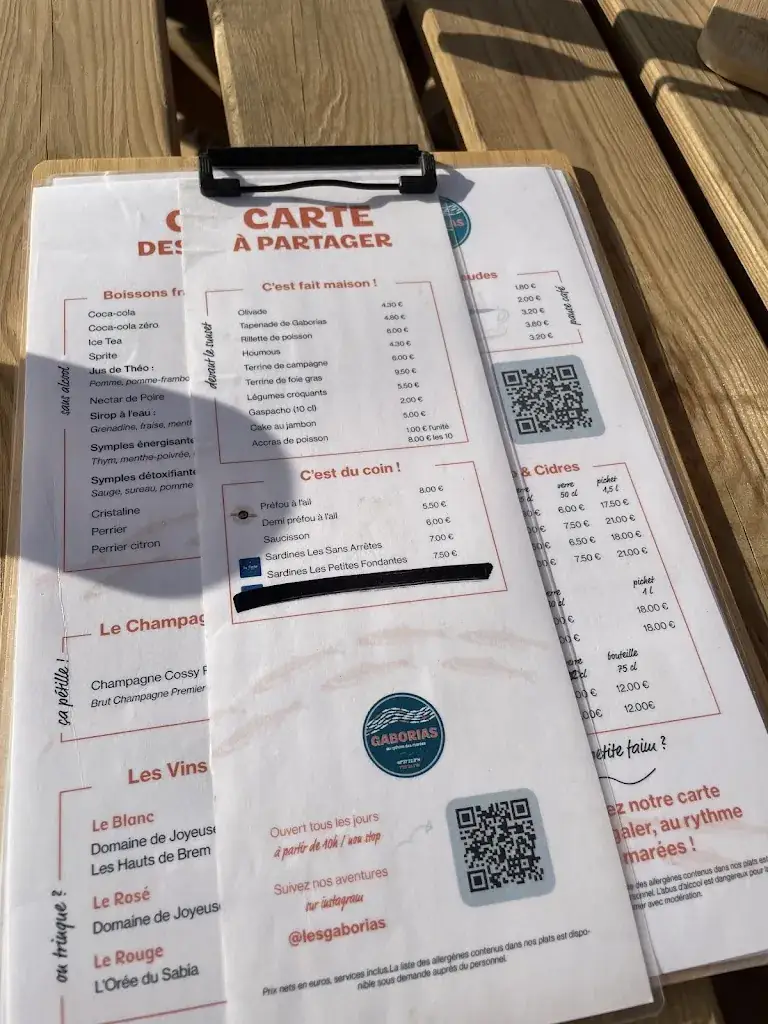 Menu_LES GABORIAS_Bretignolles-sur-Mer_image_2