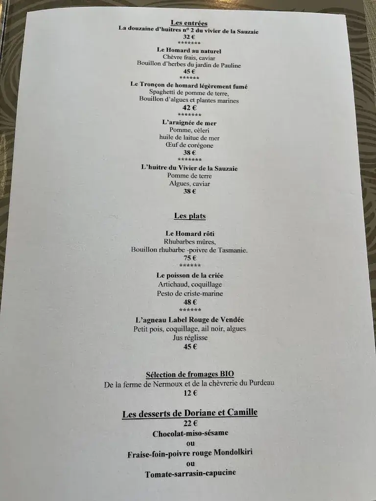 Menu_Restaurant J.M Perochon_Bretignolles-sur-Mer_image_2
