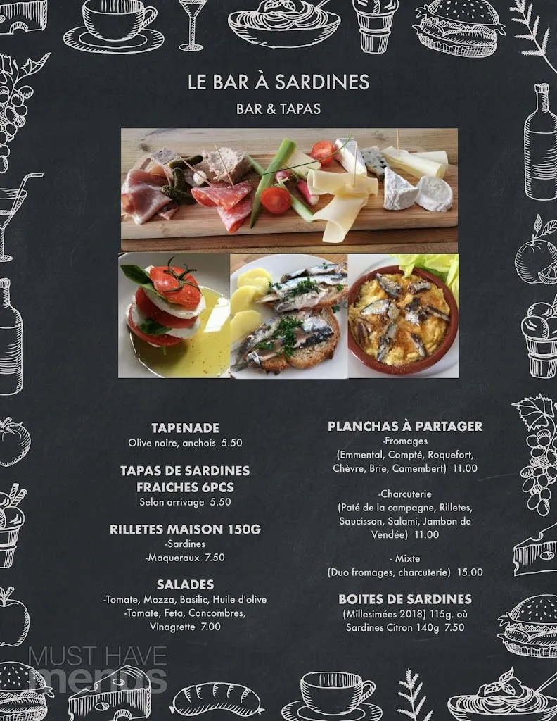 Menu_Le bar à sardines_Bretignolles-sur-Mer_image_1