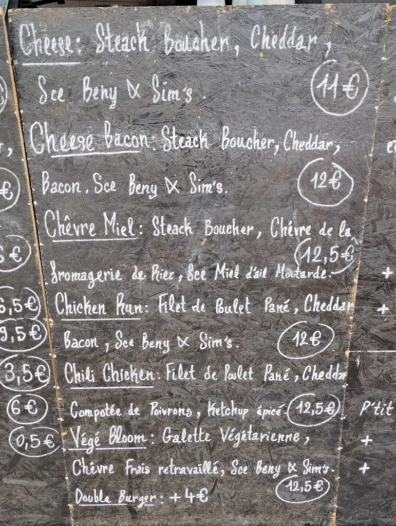 Menu_Beny sim's burgers_Bretignolles-sur-Mer_image_2