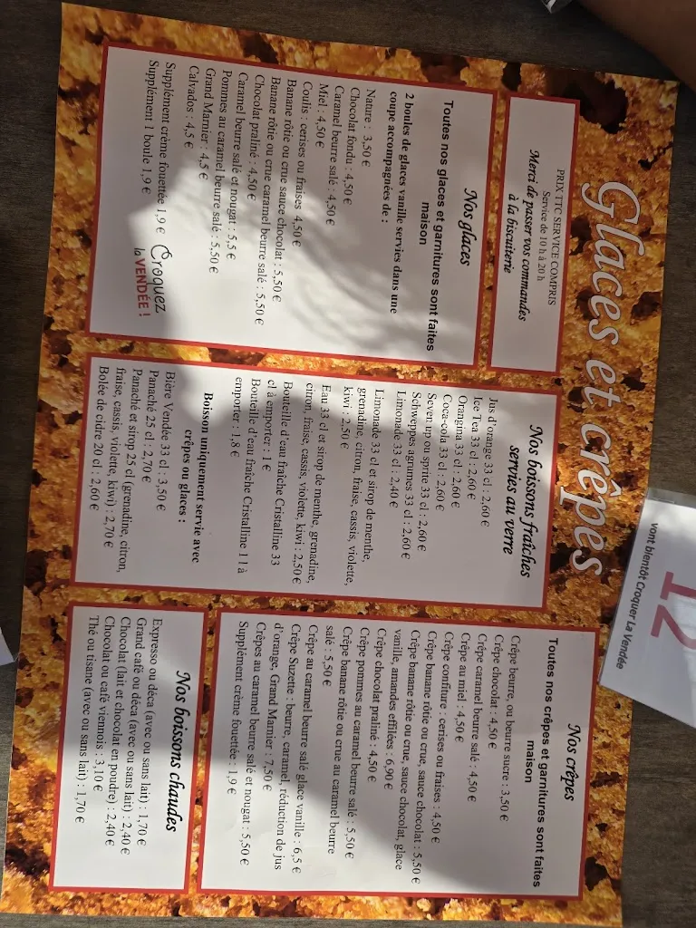 Menu_Biscuiterie Croquez La Vendée fabrication maison_Bretignolles-sur-Mer_immagine_1