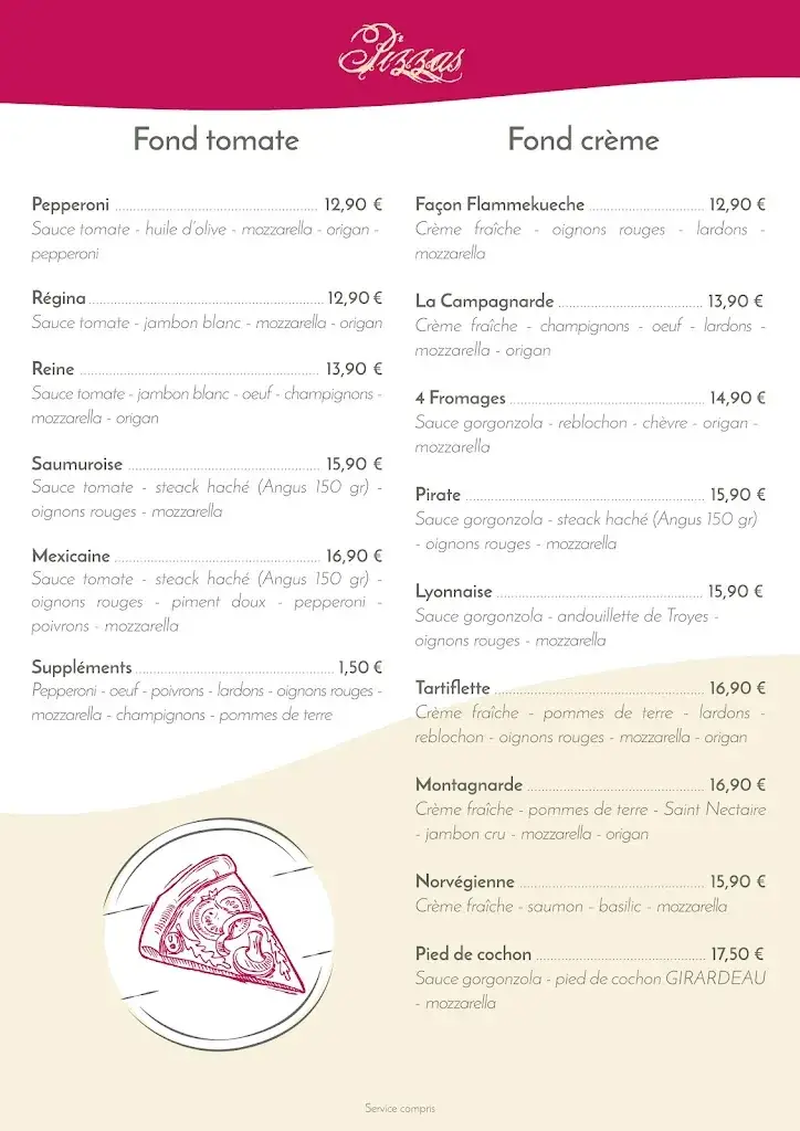 Menu_Restaurant La Calèche_Saumur_image_2