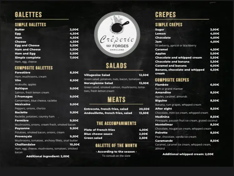 Menu_Crêperie Des Forges_Chailland_image_1