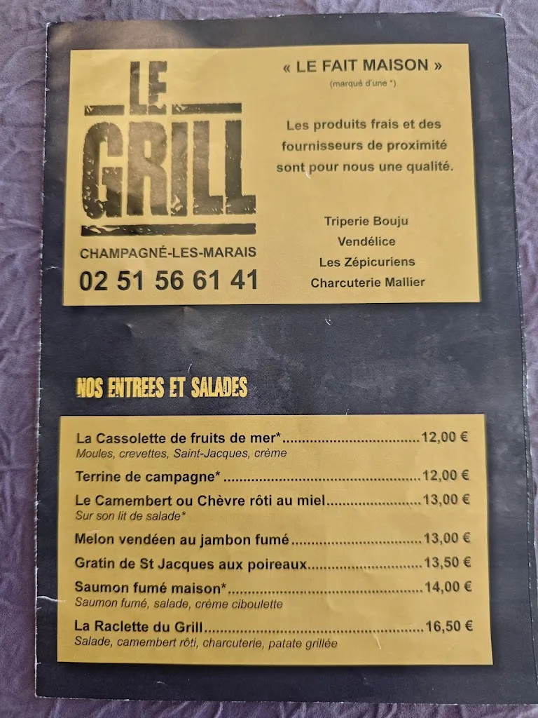 Menu_Le Grill_Champagné-les-Marais_image_1