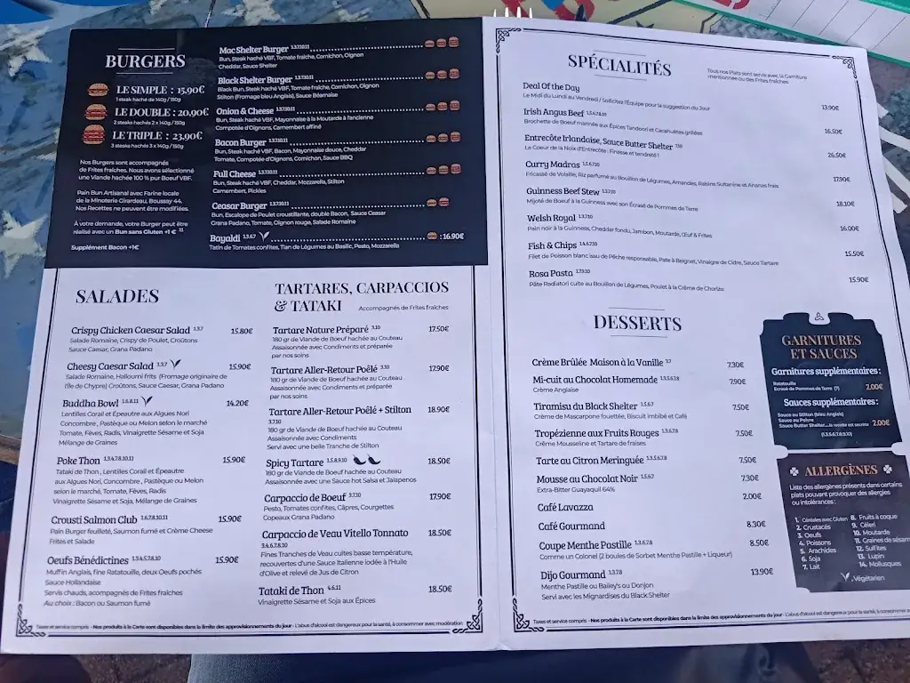 Menu_Black Shelter Carquefou_Carquefou_immagine_1