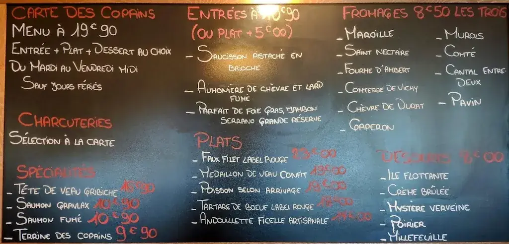 Menu_Les copains d'abord_Saint-Éloy-les-Mines_image_2