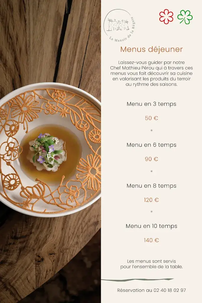 Menu_Le Manoir De La Régate_Nantes_immagine_3