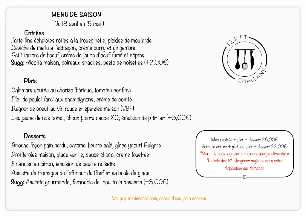 Menu_Le P'tit Challans_Challans_immagine_4