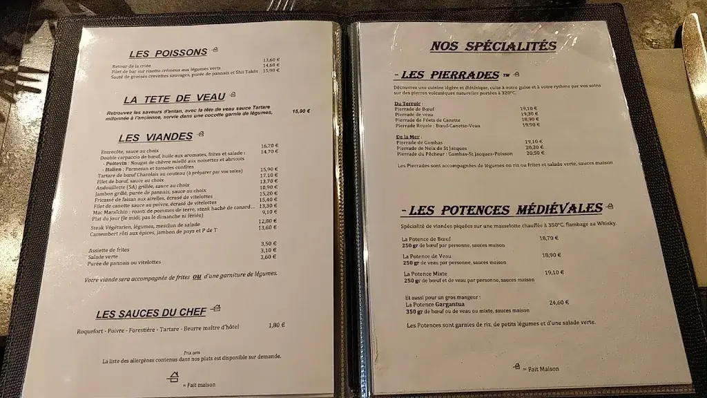 Menu_Restaurant Le Louis XIII_Challans_image_2