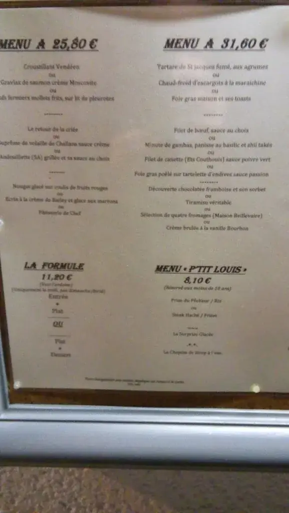 Menu_Restaurant Le Louis XIII_Challans_image_3